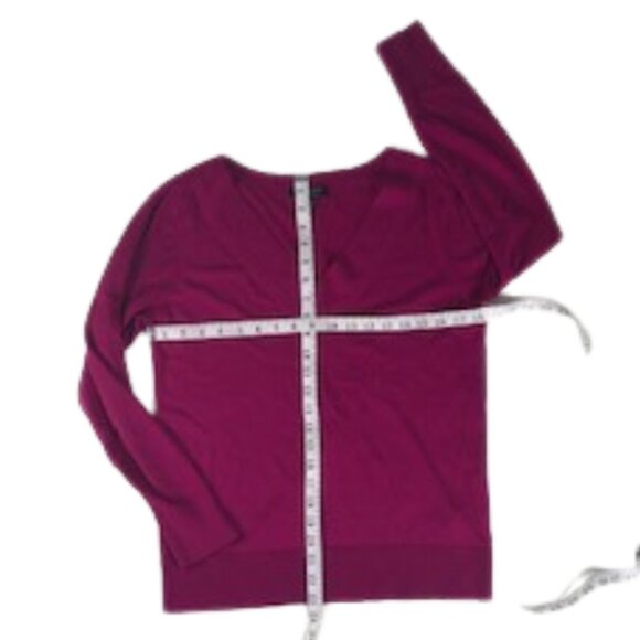 Banana Republic Silk Cashmere Sweater, Deep Pink, Luxury, Barbie, M US - Picture 3 of 6